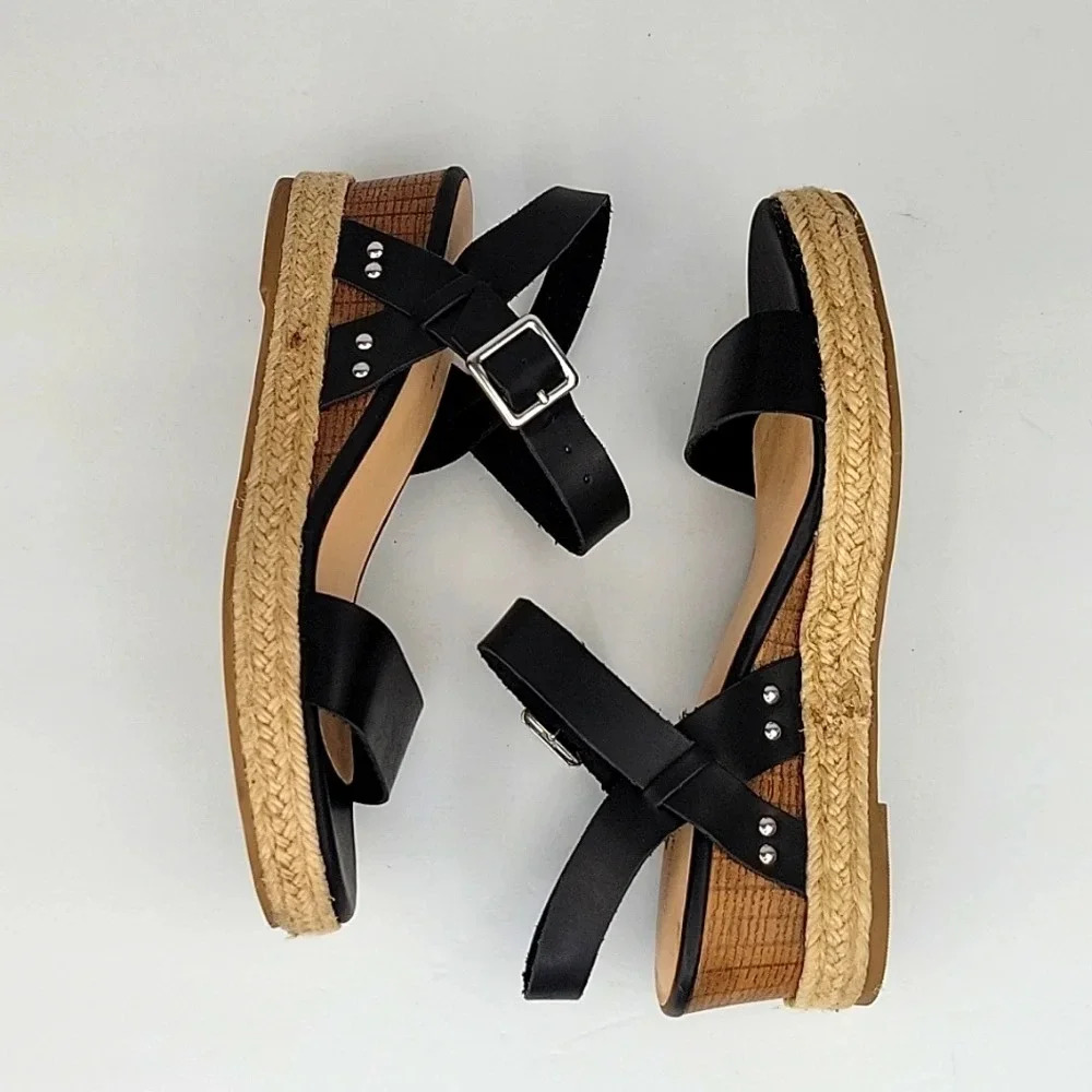 Tommy Bahama Jona Wedge Sandals Black Size 9 View 3